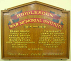 Riddlesden (Bradford) - War Memorial Institute