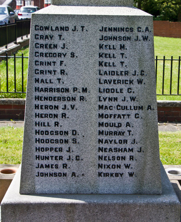 The Yorkshire Regiment, Local War Memorials